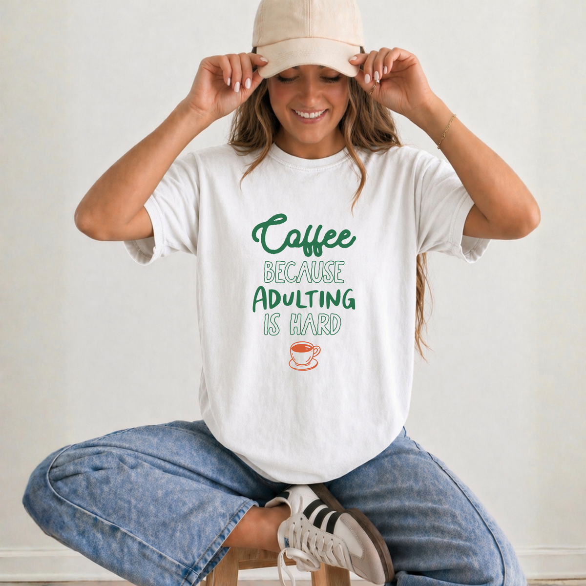 COFFEE BECAUSE ADULTING IS HARD